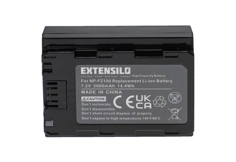Extensilo passend für Sony ZV-E1 Digitalkamera / Kamera (2000 mAh, 7,2 V, Kamera-Akku Li-Ion 2000 mAh von Extensilo