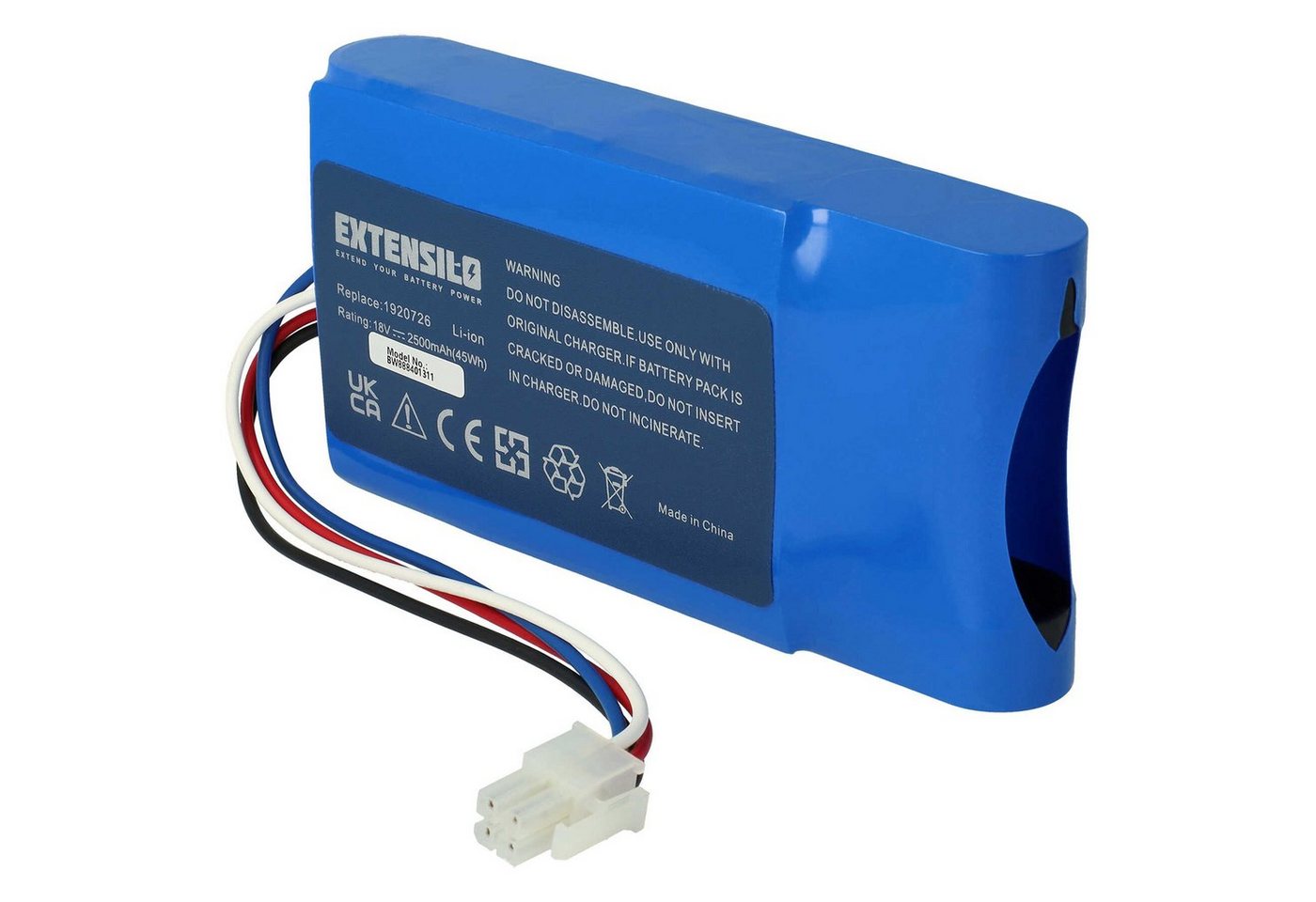 Extensilo passend für Yard Force Compact 400Ri, 280R Mähroboter / Rasenmäher Akku Li-Ion 2500 mAh Extensilo passend für Yard Force Compact 400Ri, 280R Mähroboter / Rasenmäher Akku Li-Ion 2500 mAh von Extensilo