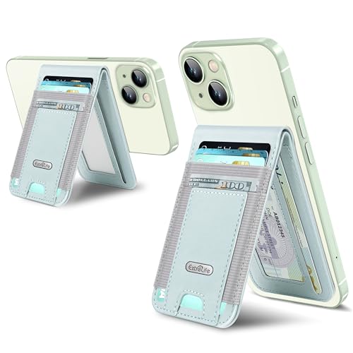 Für Magsafe Wallet Stand, Magnetische Brieftasche für iPhone 16/15/14/13/12 Serie, für iPhone Wallet mit verstellbarem Ständer, ID-Fenster, 4 Kartenfächer, 10 Kartenhalter, veganes Leder, Für Magsafe Wallet Stand, Magnetische Brieftasche für iPhone 16/15/14/13/12 Serie, für iPhone Wallet mit verstellbarem Ständer, ID-Fenster, 4 Kartenfächer, 10 Kartenhalter, veganes Leder, von ExtreLife