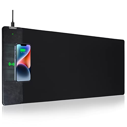 Mauspad mit kabellosem Ladegerät, Gaming-Mauspad, 31.5x15.7 Zoll extra großes Mauspad XXL, Schreibtischunterlage, kabelloses Laden Mauspad, rutschfeste Computertastatur Mauspad, Zuhause, Büro Mauspad mit kabellosem Ladegerät, Gaming-Mauspad, 31.5x15.7 Zoll extra großes Mauspad XXL, Schreibtischunterlage, kabelloses Laden Mauspad, rutschfeste Computertastatur Mauspad, Zuhause, Büro von ExtreLife
