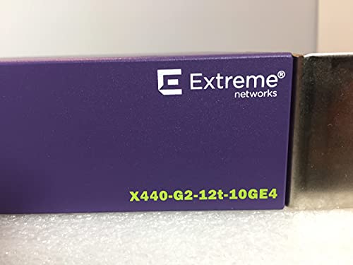 Extreme Networks X440-G2-12T-10GE4 verwaltetes L2 Gigabit Ethernet (10/100/1000) Burgunderrot - Netzwerk-Switch (gemangelt, L2, Gigabit Ethernet (10/100/1000), Rackmontage, Wandmontage) von Extreme Networks