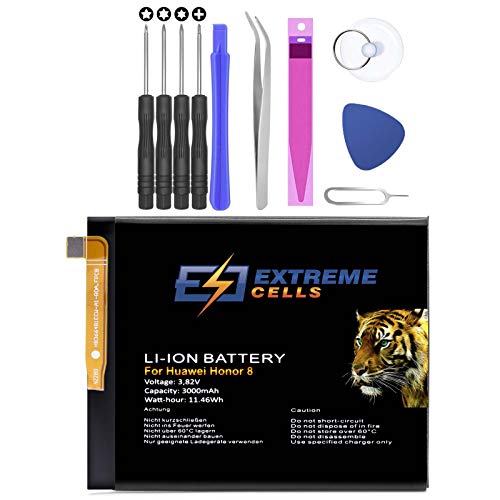 Extremecells Akku für Huawei P8 P9 2017 P10 P20 Lite Batterie Accu HB366481ECW + Werkzeug Set von Extremecells