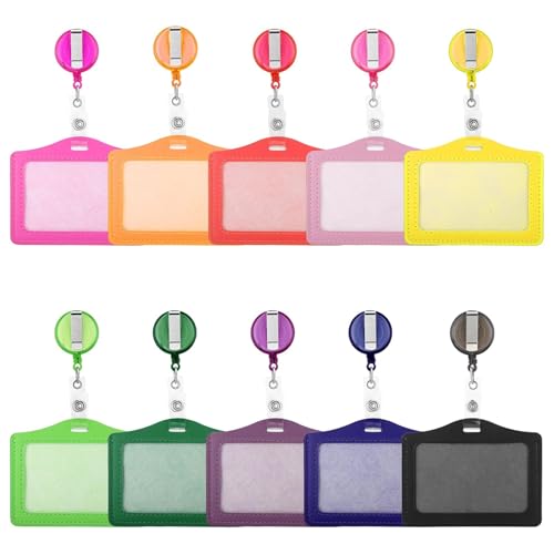10pcs ID -Abzeichenhalter -Leder, ausziehbare ID -Kartenhalter -Multipurpose -Smart Card -Hülle für Büroangestellte, Studenten, Krankenschwestern und Pendler.. 10pcs ID -Abzeichenhalter -Leder, ausziehbare ID -Kartenhalter -Multipurpose -Smart Card -Hülle für Büroangestellte, Studenten, Krankenschwestern und Pendler.. von Eyccier