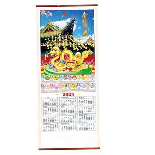 Chinesischer Kalender 2025 12, 5 x 30 Zoll Jahr des Schlangenmondkalenders 2025 Hängende Wand für Zuhause, Büro, Schule. Chinesischer Kalender 2025 12, 5 x 30 Zoll Jahr des Schlangenmondkalenders 2025 Hängende Wand für Zuhause, Büro, Schule. von Eyccier