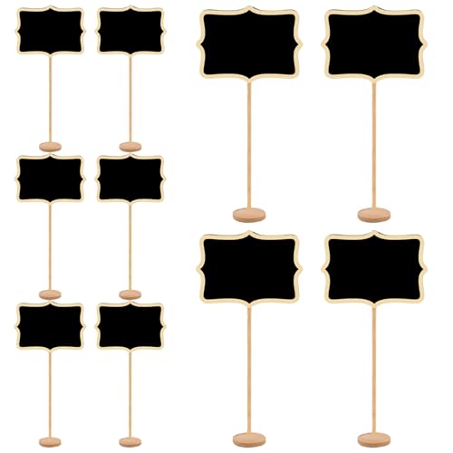 Mini-Tafelschild 10pcs kreative Holzkostetiketten für Party-Buffet Dekorative Mehrzweck-Tafelschild mit Stand für Buffet, Stand, Einzelhandelsgeschäft, Party... Mini-Tafelschild 10pcs kreative Holzkostetiketten für Party-Buffet Dekorative Mehrzweck-Tafelschild mit Stand für Buffet, Stand, Einzelhandelsgeschäft, Party... von Eyccier