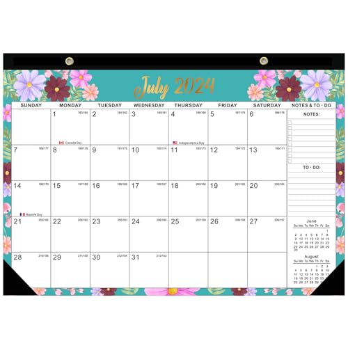 Wandkalender Jul. 2024 - Dezember 2025 17x12 Beim Aufhängen von 18 monatlichen Kalender mit To -Do -Liste und regierten Blöcken beschreibbarer Schreibtisch mit Julian Dattes Feiertagen für Home Wandkalender Jul. 2024 - Dezember 2025 17x12 Beim Aufhängen von 18 monatlichen Kalender mit To -Do -Liste und regierten Blöcken beschreibbarer Schreibtisch mit Julian Dattes Feiertagen für Home von Eyccier