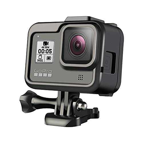 Eyeon Gehäuse Rahmenhalterung Rahmen Schutzgehäuse Case mit Quick Release Schnellspann-Schnalle und Schraube für GoPro Hero 8 Schwarz Kameras von Eyeon