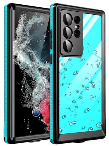 Samsung Galaxy S22 Ultra wasserdichte Hülle mit integriertem Displayschutz, staubdicht, sturzsicher, vollständiger Körper unter Wasser Schutzhülle für Samsung Galaxy S22 Ultra 5G (alle blaugrün) Samsung Galaxy S22 Ultra wasserdichte Hülle mit integriertem Displayschutz, staubdicht, sturzsicher, vollständiger Körper unter Wasser Schutzhülle für Samsung Galaxy S22 Ultra 5G (alle blaugrün) von Ezanmull