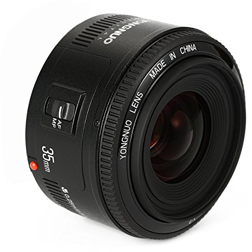 YONGNUO YN35 35mm F2 Objektiv 1: 2 AF/MF-Weitwinkel-Fest/Prime Autofokus-Objektiv für Canon EF Befestigung EOS Kamera + NAMVO Diffusor von EzonEZoff