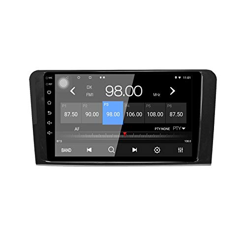 EZoneTronics Android Carplay Autoradio Stereo für Mercedes Benz ML GL W164 Touchscreen High Definition GPS Navigation haben Bluetooth USB WiFi AM/FM/RDS SWC Spiegel Link Player 2G RAM + 32G ROM von Ezonetronics