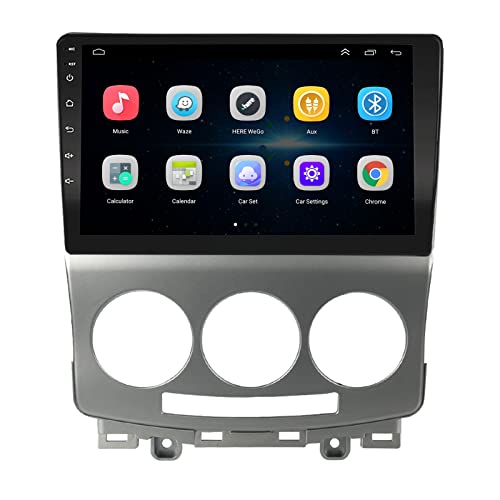 EZoneTronics Carplay Android Autoradio Stereo für Mazda 5 2005–2010 mit 9 Zoll Touchscreen High Definition GPS Navigation Bluetooth USB WiFi Mirror Link SWC Player 2G RAM + 32G ROM von Ezonetronics