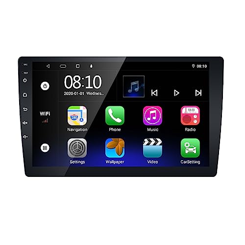 EZoneTronics Carplay Android Autoradio Stereo für Seat Ibiza 6J 2009-2013 mit 9 Zoll kapazitivem Touchscreen High Definition GPS Navigation Bluetooth USB WiFi SWC Player 2G RAM+32G ROM von Ezonetronics