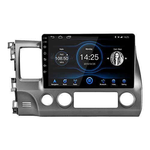 Ezonetronics Android 10.1 Carplay Autoradio Stereo für Honda Civic 2007-2011 Touchscreen Hochauflösende GPS-Navigation Bluetooth USB-Player 2G DDR3 + 32G NAND-Speicherblitz von Ezonetronics
