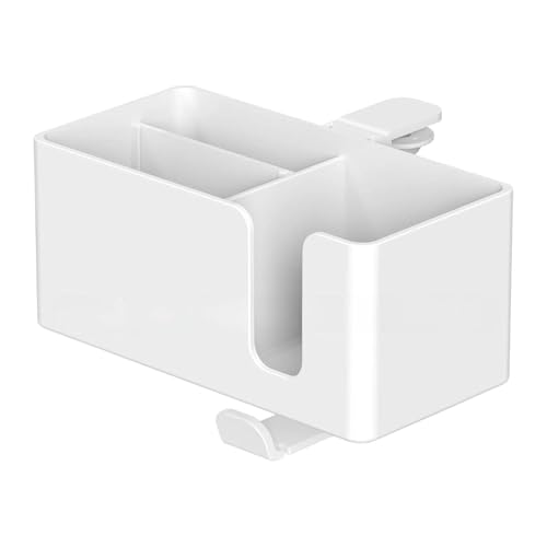 F Fityle 4-in-1-Tisch-Getränkehalter, Kopfhörer-Aufhänger, multifunktionale Aufbewahrungsbox für Telefon und Stifte, Desktop-Organizer für Nachttisch, Weiß F Fityle 4-in-1-Tisch-Getränkehalter, Kopfhörer-Aufhänger, multifunktionale Aufbewahrungsbox für Telefon und Stifte, Desktop-Organizer für Nachttisch, Weiß von F Fityle