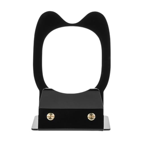F Fityle Acryl -Desktop -Lautsprecherstand Acryllautsprecher Tragbarer Berghalterhalter für kleine Lautsprecher Haus Wohnzimmer Schlafzimmer, Schwarz von F Fityle