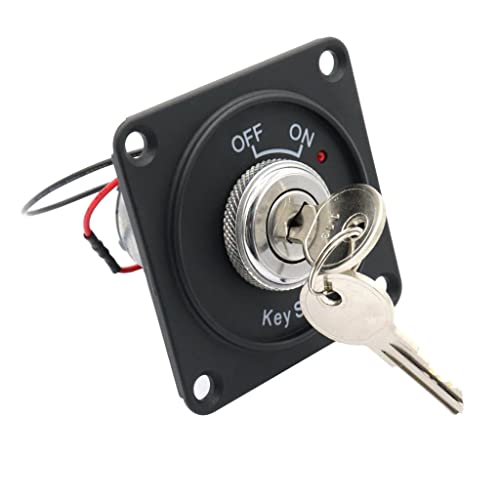 F Fityle Autoschlüsselschaltertafel mit Zwei Tasten, Rotes LED Indikator (2) von F Fityle