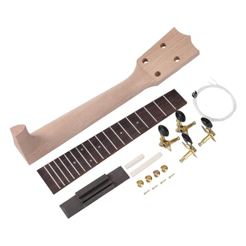 F Fityle DIY-Ukulelen-Kit, Holzhals und Griffbrett, handgefertigte Montage, Ukulelen-Bausatz, Musikinstrumentenzubehör für die Familie, 26 Inch F Fityle DIY-Ukulelen-Kit, Holzhals und Griffbrett, handgefertigte Montage, Ukulelen-Bausatz, Musikinstrumentenzubehör für die Familie, 26 Inch von F Fityle