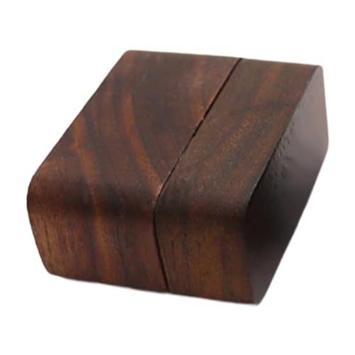 F Fityle Guitar Pick Box Storage Holz Gitarren -Picks Case robuste tragbare Accessoires Organizer für Gitarristen Musiker von F Fityle