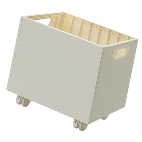F Fityle unter Desk Book Case mit Casters File Box mit Handles Holder Multifunktion bewegbarer Buchorganisator für Office, Weiß F Fityle unter Desk Book Case mit Casters File Box mit Handles Holder Multifunktion bewegbarer Buchorganisator für Office, Weiß von F Fityle