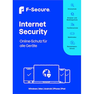 F-Secure Internet Security | 1 Gerät | 1 Jahr | Download & Produktschlüssel von F-Secure