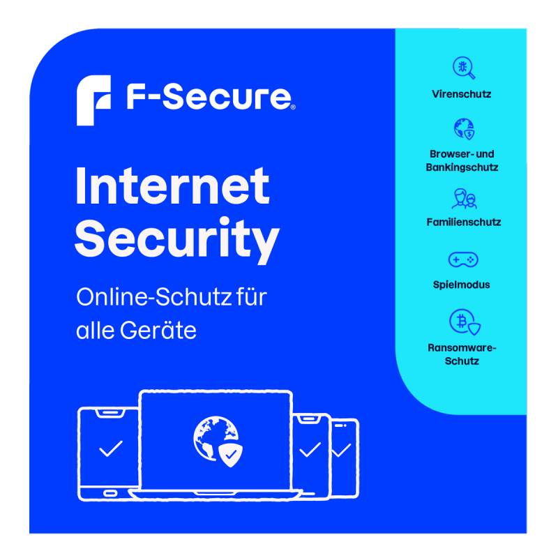 F-Secure Internet Security für alle Geräte [25 Geräte - 2 Jahre] [Vollversion] von F-Secure