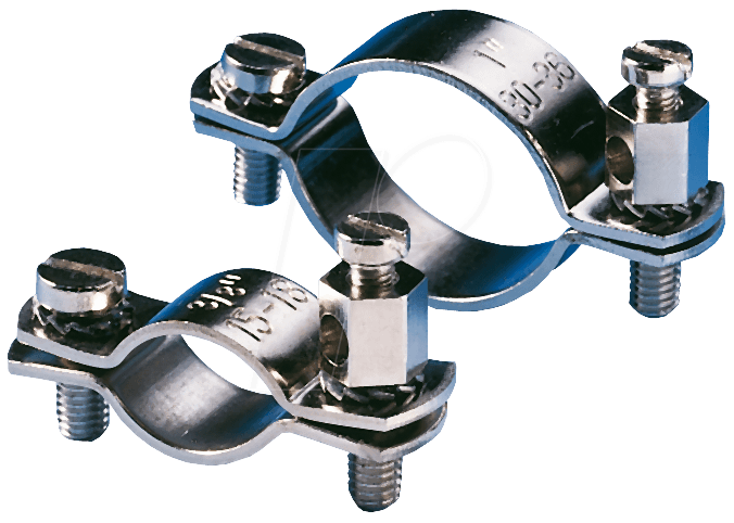 EL ERS 38 - Erdungsrohrschelle, für Rundleiter bis 16 mm² von F-Tronic