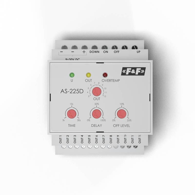 F&F 12-Kanal-Kaskadenregler AS-225D 9-30V DC von F&F