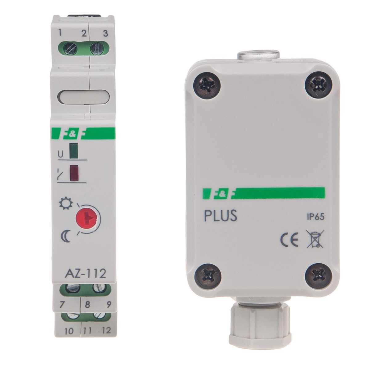 F&F AZ-112 PLUS 230 V AC Dämmerungsschalter 16A Hutschiene F&F AZ-112 PLUS 230 V AC Dämmerungsschalter 16A Hutschiene von F&F