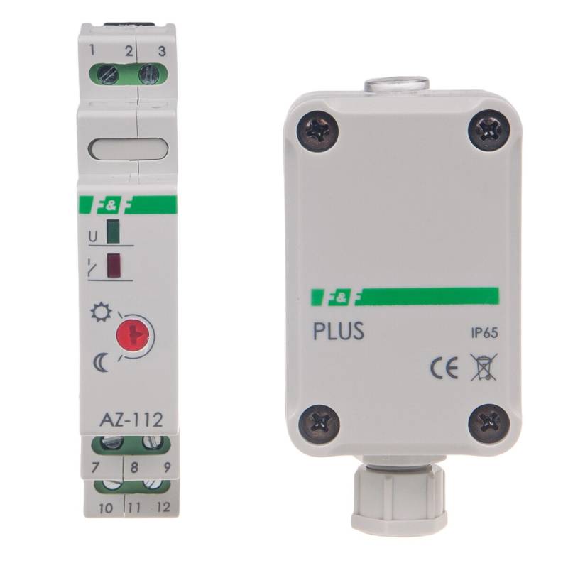 F&F AZ-112 PLUS 230 V AC Dämmerungsschalter 16A Hutschiene von F&F
