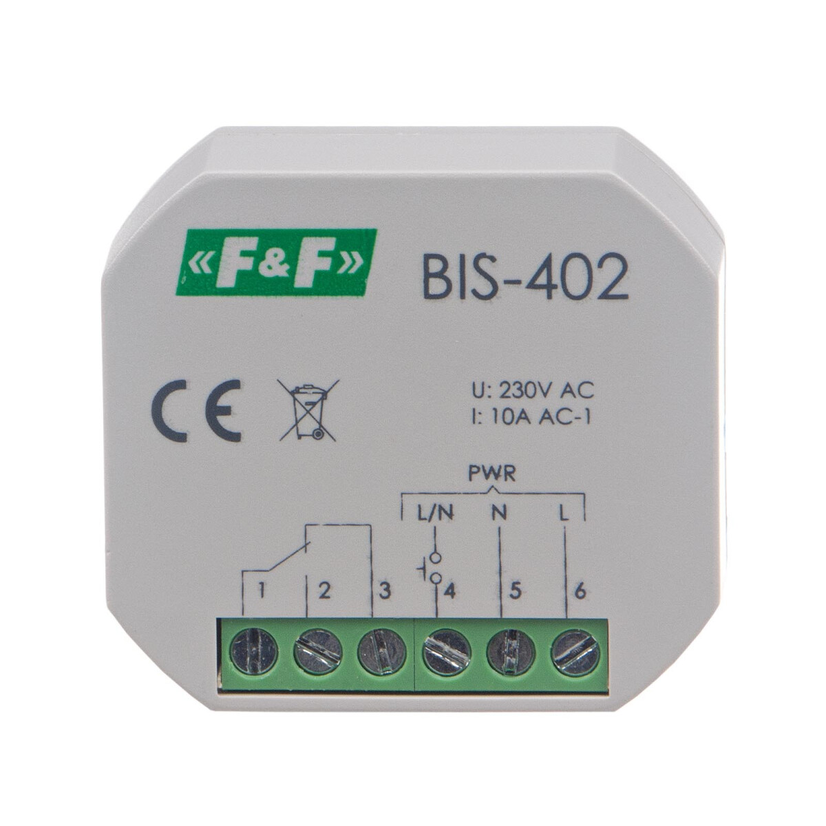 F&F BIS-402 Stromstoßrelais 165V bis 265V AC 10A Unterputzdose 1Wechsler F&F BIS-402 Stromstoßrelais 165V bis 265V AC 10A Unterputzdose 1Wechsler von F&F