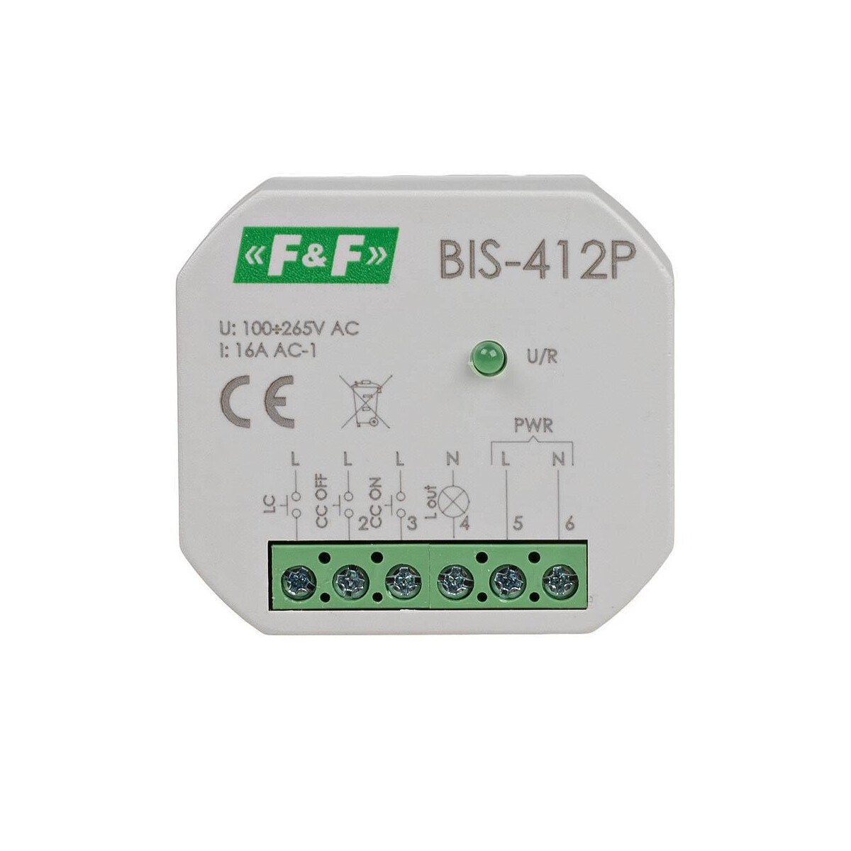 F&F BIS-412P Stromstoßrelais 230V AC 16A 1 Schliesser Gruppenfunktion Unterputzdose F&F BIS-412P Stromstoßrelais 230V AC 16A 1 Schliesser Gruppenfunktion Unterputzdose von F&F