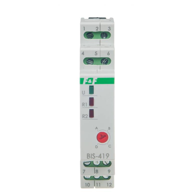 F&F BIS-419 Stromstoßrelais 230V AC 2 Wechsler 2x16A Hutschiene von F&F
