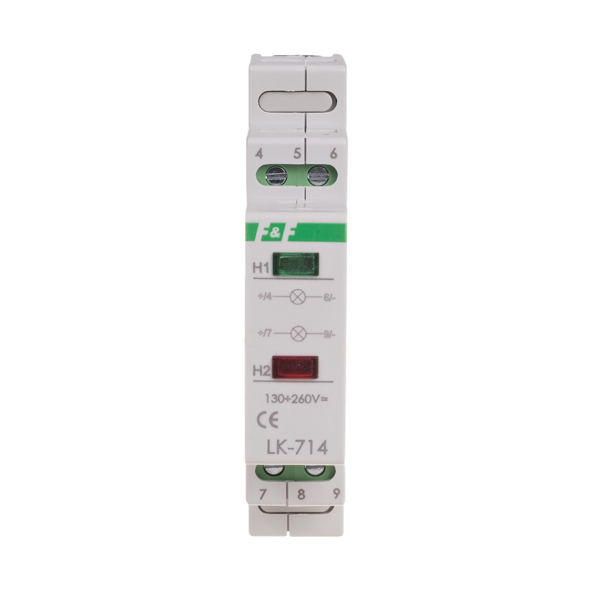 F&F LK-714 Signallampe, Phasenkontrolle Grün Rot 30-130 V AC/DC für Hutschiene F&F LK-714 Signallampe, Phasenkontrolle Grün Rot 30-130 V AC/DC für Hutschiene von F&F