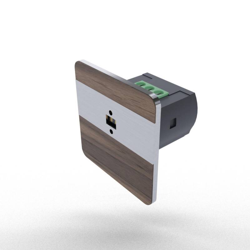 F&F Laser Lichtschranke Bewegungsmelder DRL-12-40 Farbe Walnuss, satiniert von F&F