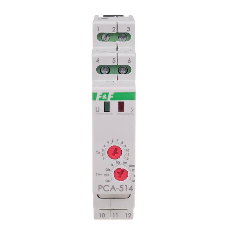 F&F PCA-514DUO Single-Zeitrelais 230V AC / 24V AC/DC Ausschaltverzögerung 1Wechsler von F&F