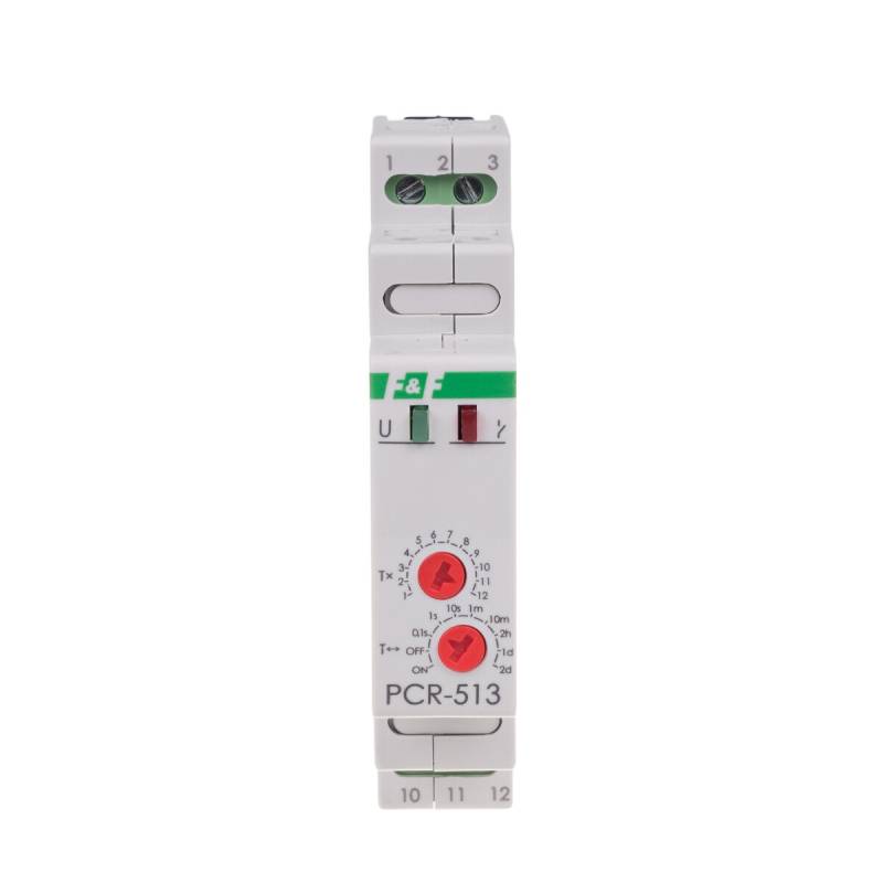 F&F PCR-513-24V Single-Zeitrelais 24V AC/DC Einschaltverzögerung 1Wechsler von F&F