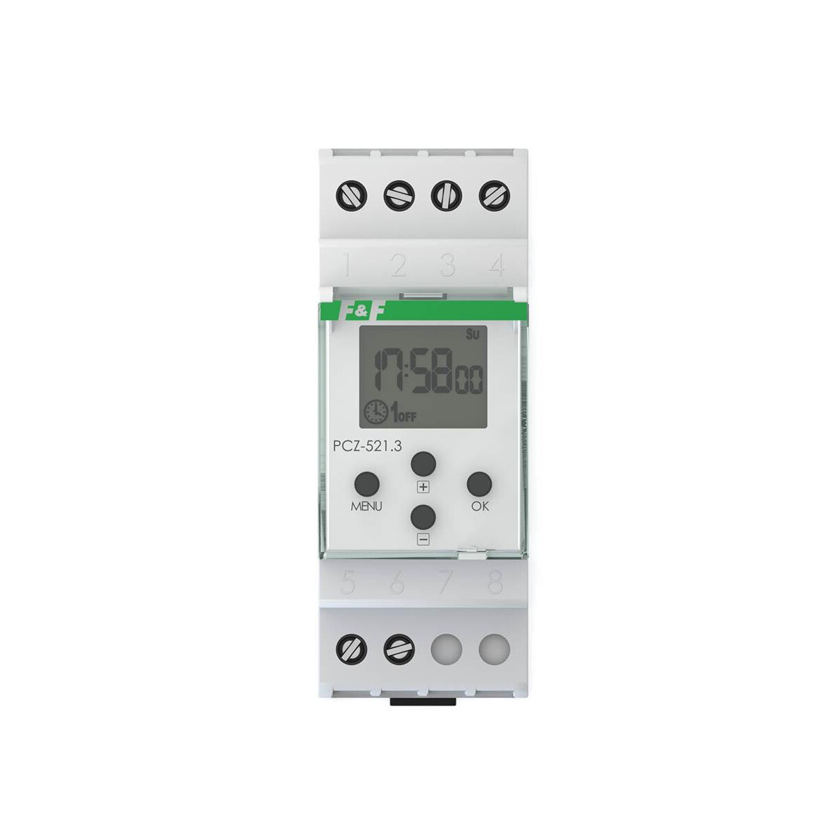 F&F PCZ-521 Programmierbare digitale Zeitschaltuhr 24V bis 265V AC/DC F&F PCZ-521 Programmierbare digitale Zeitschaltuhr 24V bis 265V AC/DC von F&F