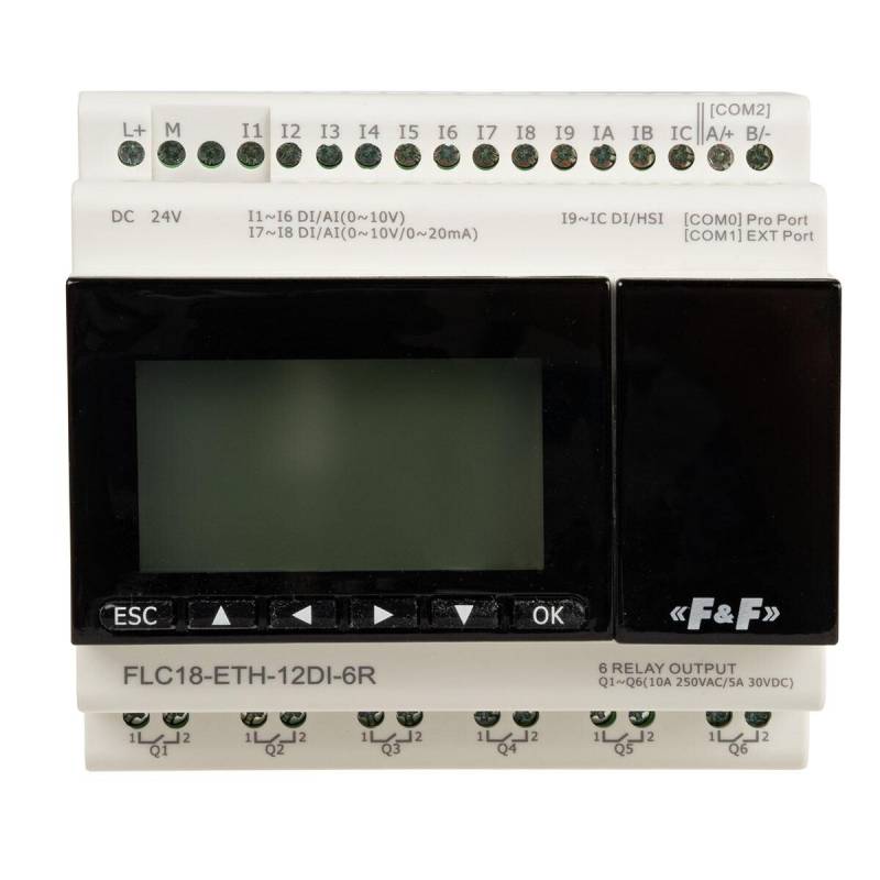 F&F Programmierbare digitale Steuerung FLC18-ETH-12DI-6R von F&F