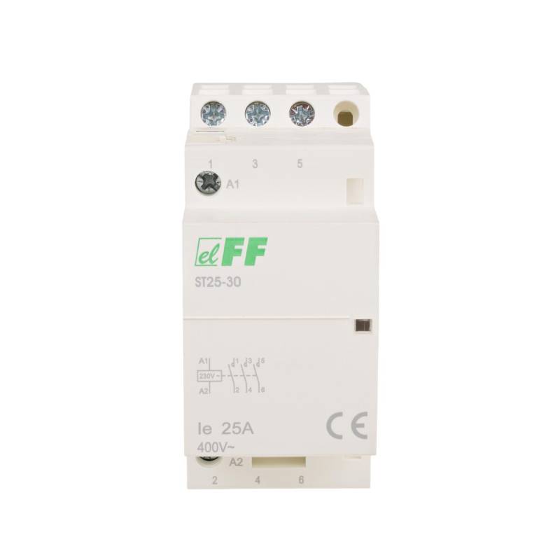 F&F ST25-30 Modularer Installationsschütz 230V AC 25A 3 Schliesser von F&F
