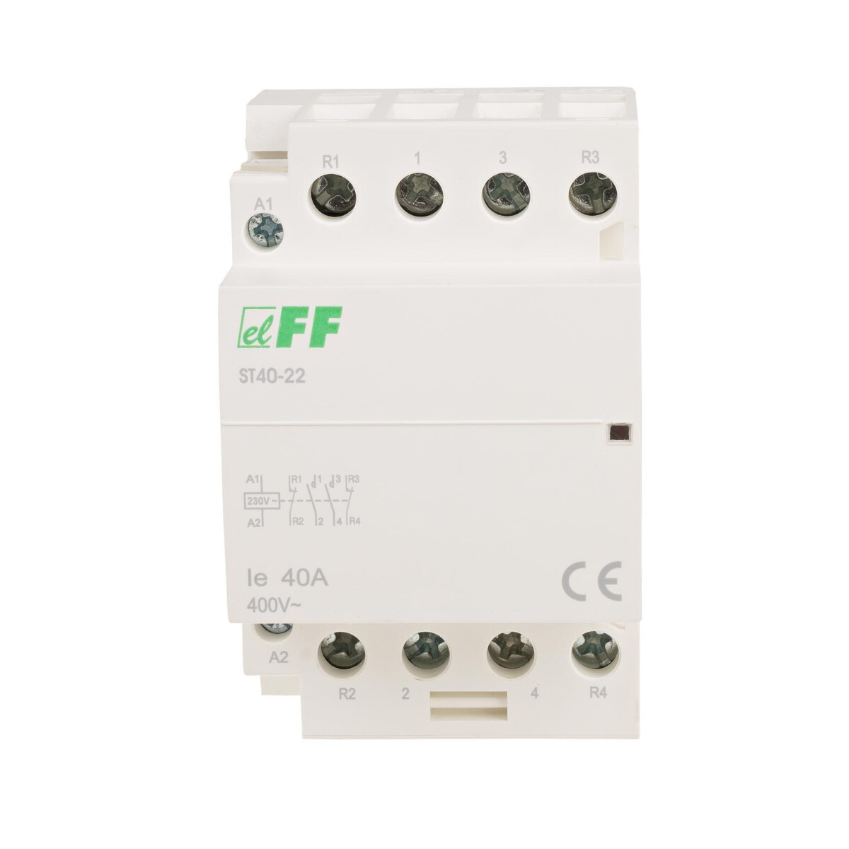 F&F ST40-22 Modularer Installationsschütz 230V AC 40A 2 Schliesser + 2 Öffner F&F ST40-22 Modularer Installationsschütz 230V AC 40A 2 Schliesser + 2 Öffner von F&F