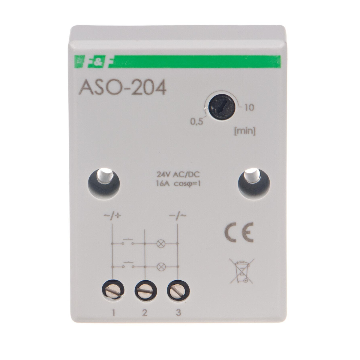 F&F Treppenlichtzeitschaltuhr ASO-204 24V AC/DC Mit Schraubklemmen. 16A F&F Treppenlichtzeitschaltuhr ASO-204 24V AC/DC Mit Schraubklemmen. 16A von F&F