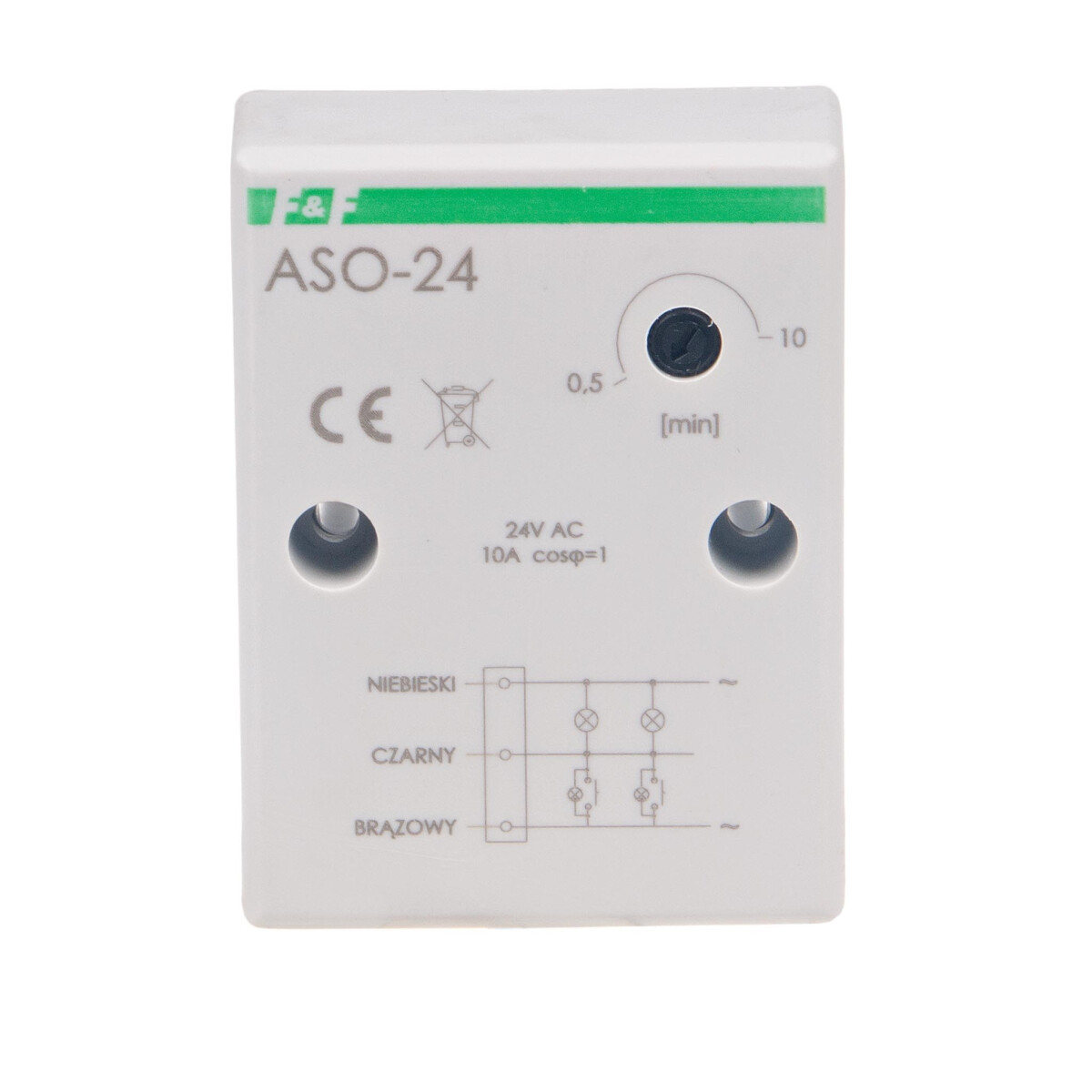 F&F Treppenlichtzeitschaltuhr ASO-24 24V AC/DC Mit Kabelanschluss. 10 A F&F Treppenlichtzeitschaltuhr ASO-24 24V AC/DC Mit Kabelanschluss. 10 A von F&F