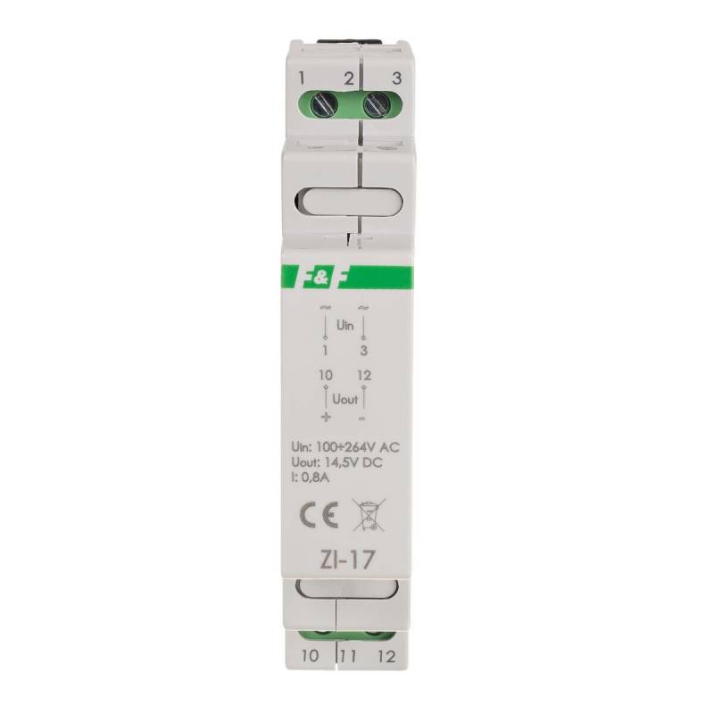 F&F ZI-17 Impulsnetzteil 12W 14,5V DC für Hutschiene von F&F