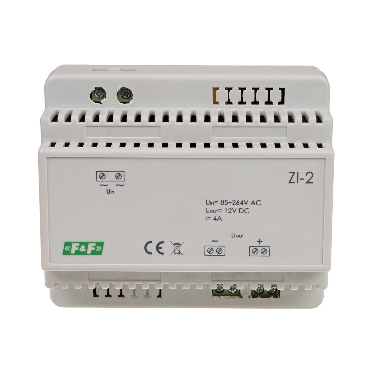 F&F ZI-2 Impulsnetzteil 50W 12V DC für Hutschiene F&F ZI-2 Impulsnetzteil 50W 12V DC für Hutschiene von F&F