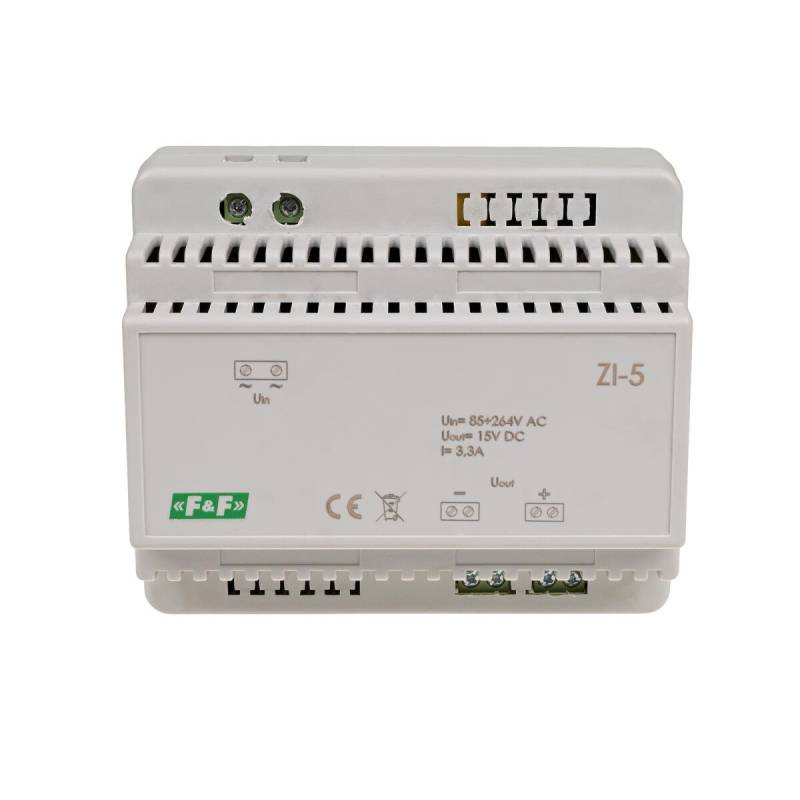 F&F ZI-5 Impulsnetzteil 50W 15V DC für Hutschiene von F&F
