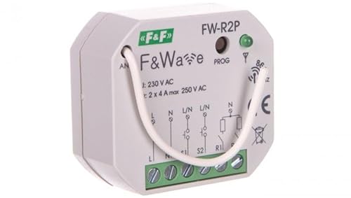 Funk-Doppelrelais bistabil - Montage p/t 85-265V AC/DC FW-R2P f&f 5908312599258 von F&F