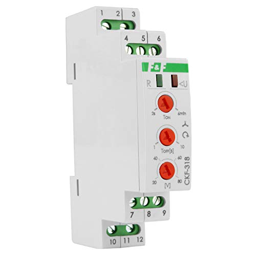 Phasenwächter Überwachungsrelais ohne N-leitung 3x400V 2x8A 40-80V CKF-318 F&F 0927 von F&F