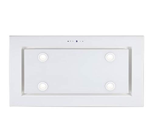 Dunstabzugshaube Deckenhaube 96cm EEK A F. BAYER Lux 96GW - 4x2W Power LED Beleuchtung - 4 Stufen mit 1 Turbostufe-Nachlaufautomatik von F.BAYER