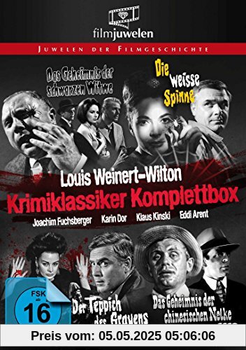 Louis Weinert-Wilton - Krimiklassiker Komplettbox (Der Teppich des Grauens / Die weiße Spinne / Das Geheimnis der schwarzen Witwe / ..chinesischen Nelke) - Filmjuwelen [4 DVDs] von F.J. Gottlieb