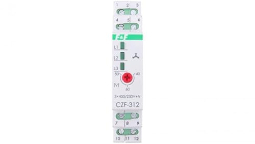 Absperrrelais und Asymmetrie Phasenrelais 5A 1Z1R ohne Verzögerung 0,2sek 40-55V CZF-312 f&f 5908312593140 von F&F
